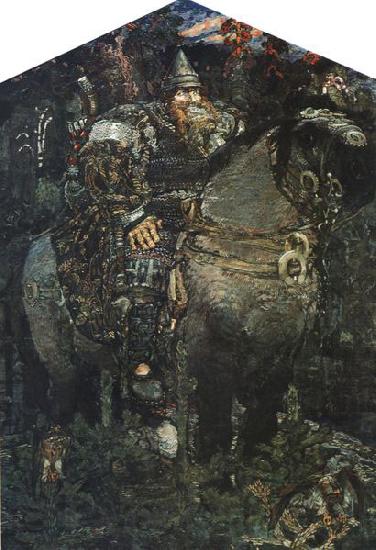 Mikhail Vrubel Bogatyr Spain oil painting art
